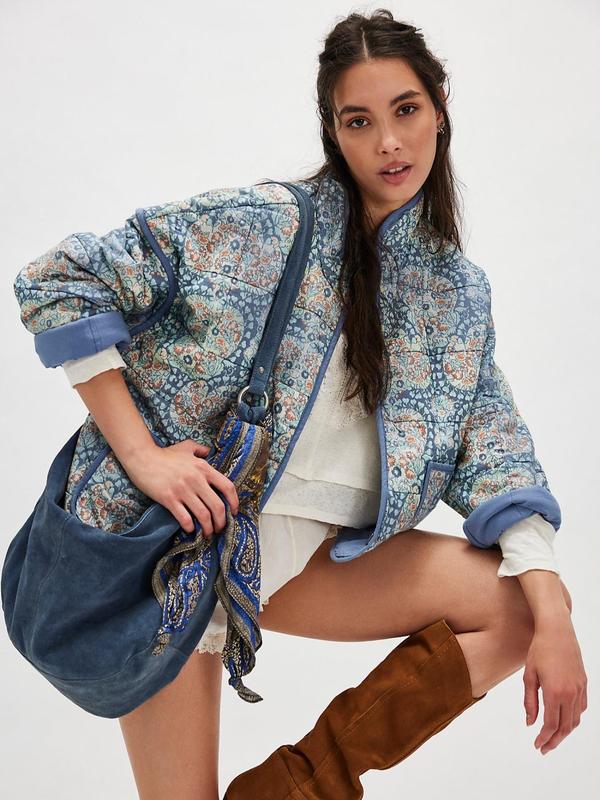 SALENTINE™ - Chic Print Style Langærmet Jakke