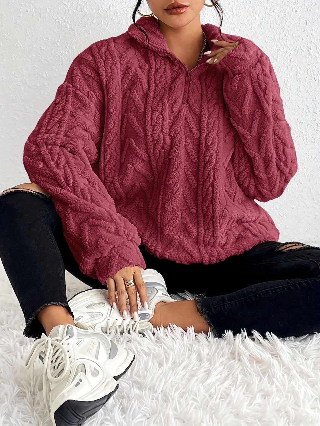 CLARE™ - Varm Strikket Sweater