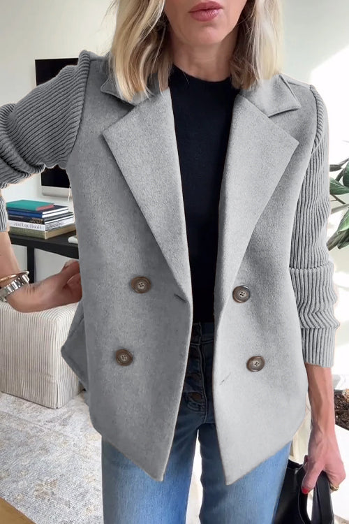 SORELLE™ - Elegant Strikket Ærme Blazer