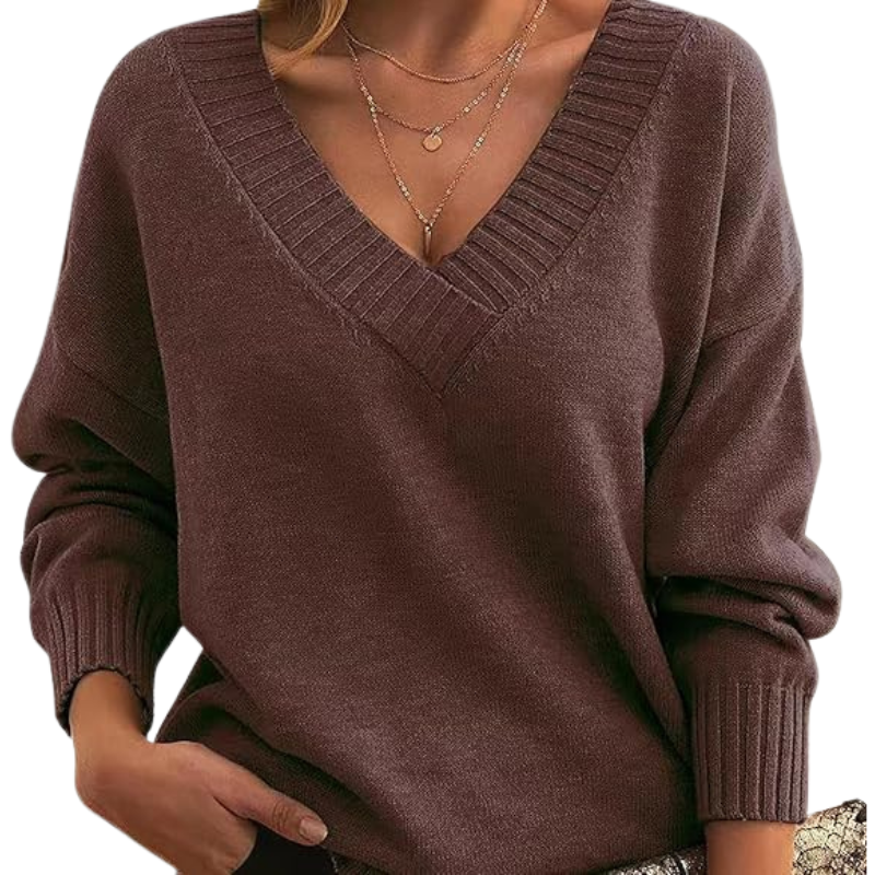 LILLIAN™ - Let V-Hals Sweater