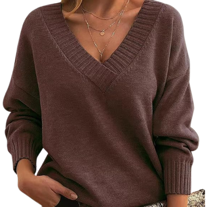 LILLIAN™ - Let V-Hals Sweater