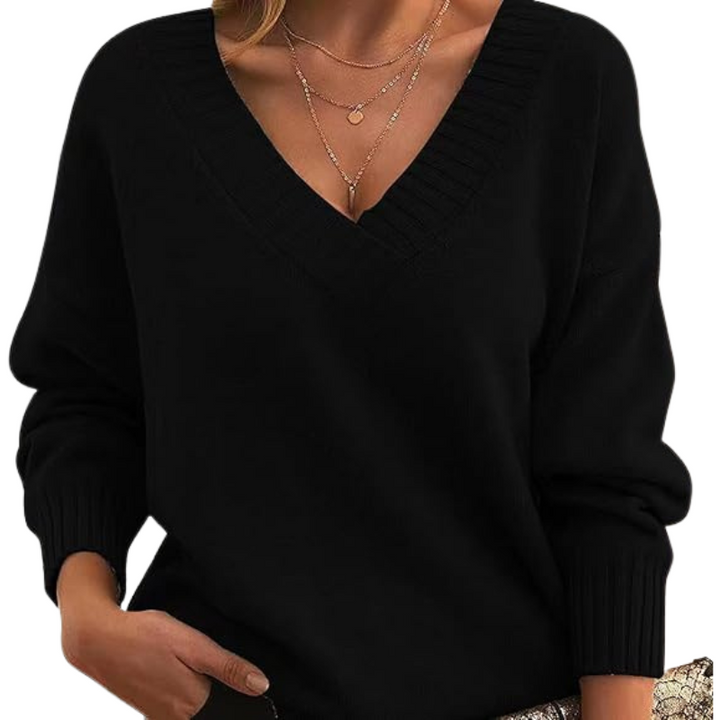 LILLIAN™ - Let V-Hals Sweater