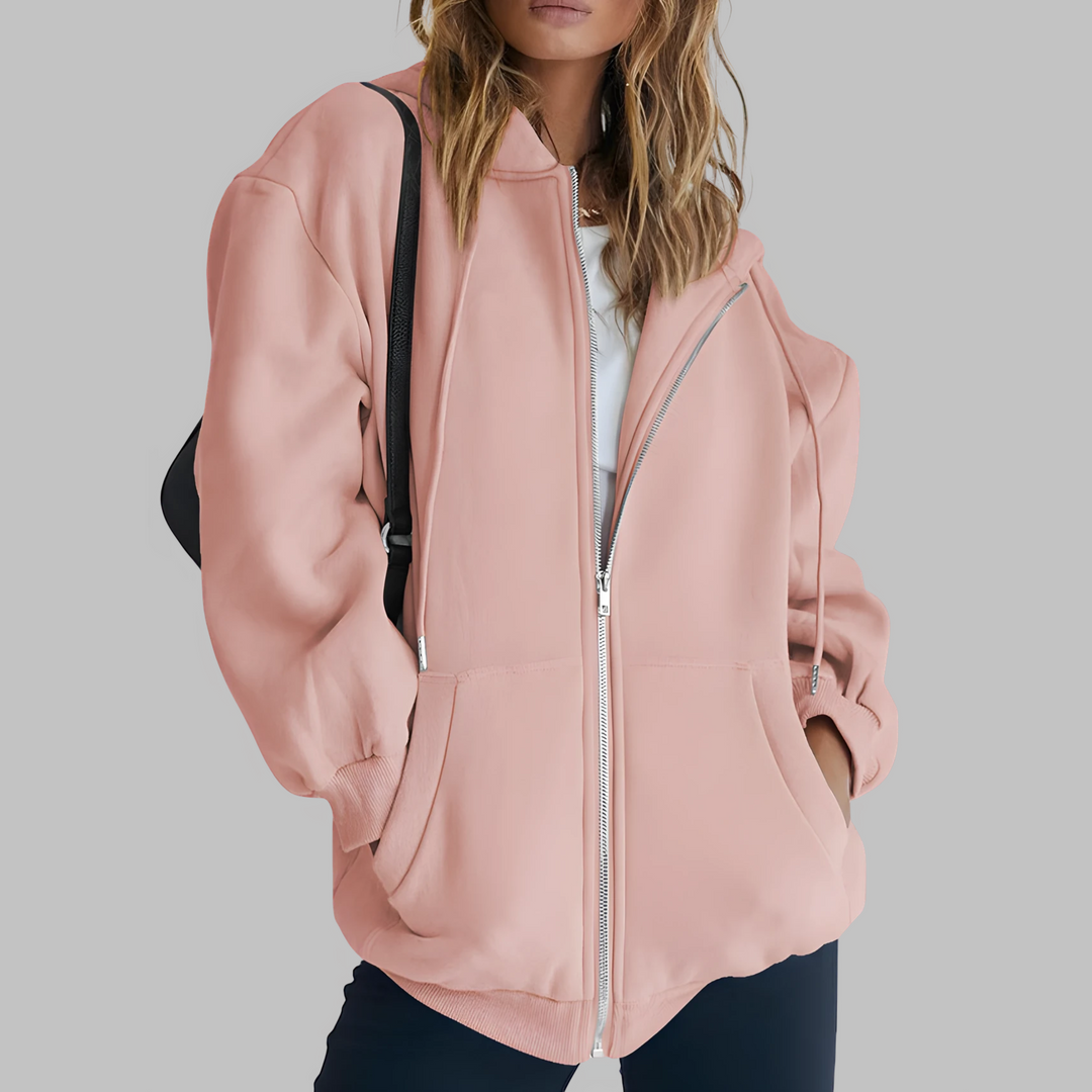 DARA™ - Klassisk Zip Up Oversized Hoodie Jakke