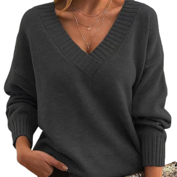 LILLIAN™ - Let V-Hals Sweater