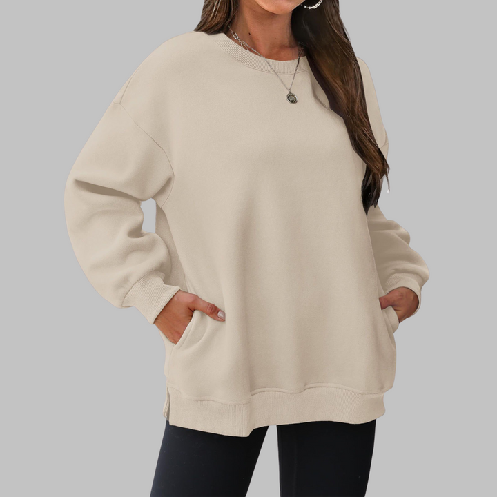 MEDGI™ - Casual Oversized Crewneck Langærmet Sweater