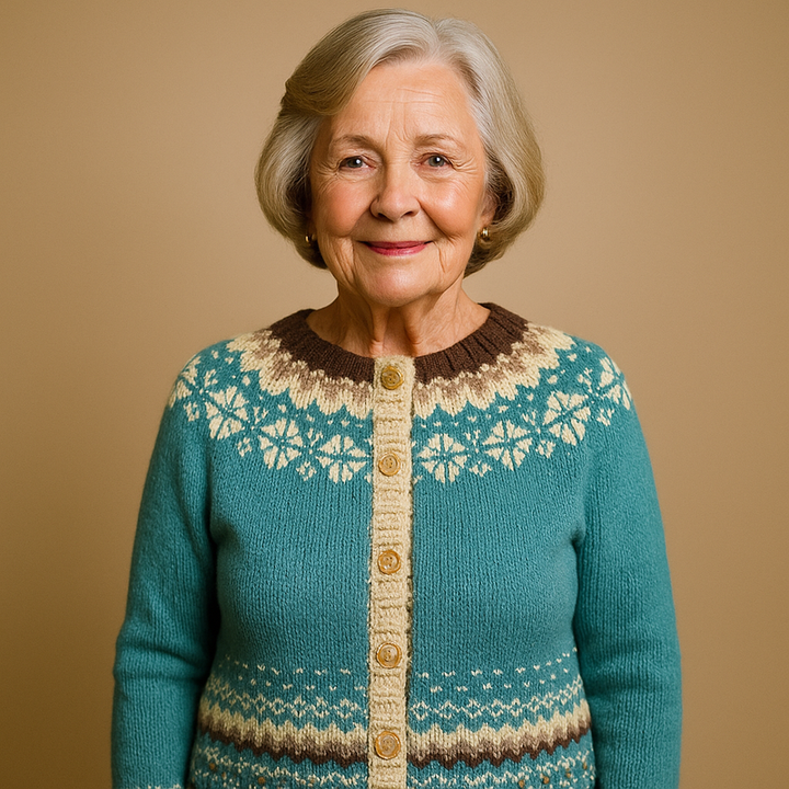 Minttu™ - Klassisk Islandsk Uld Strikcardigan