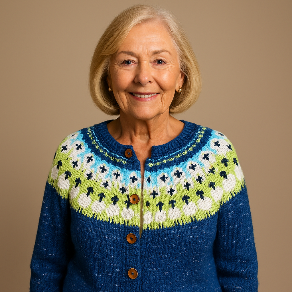 Raili™ - Klassisk Islandsk Uld Strikjakke