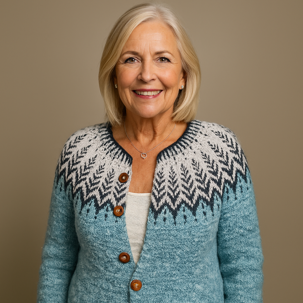 Reetta™ - Retro Islandsk Uld Cardigan