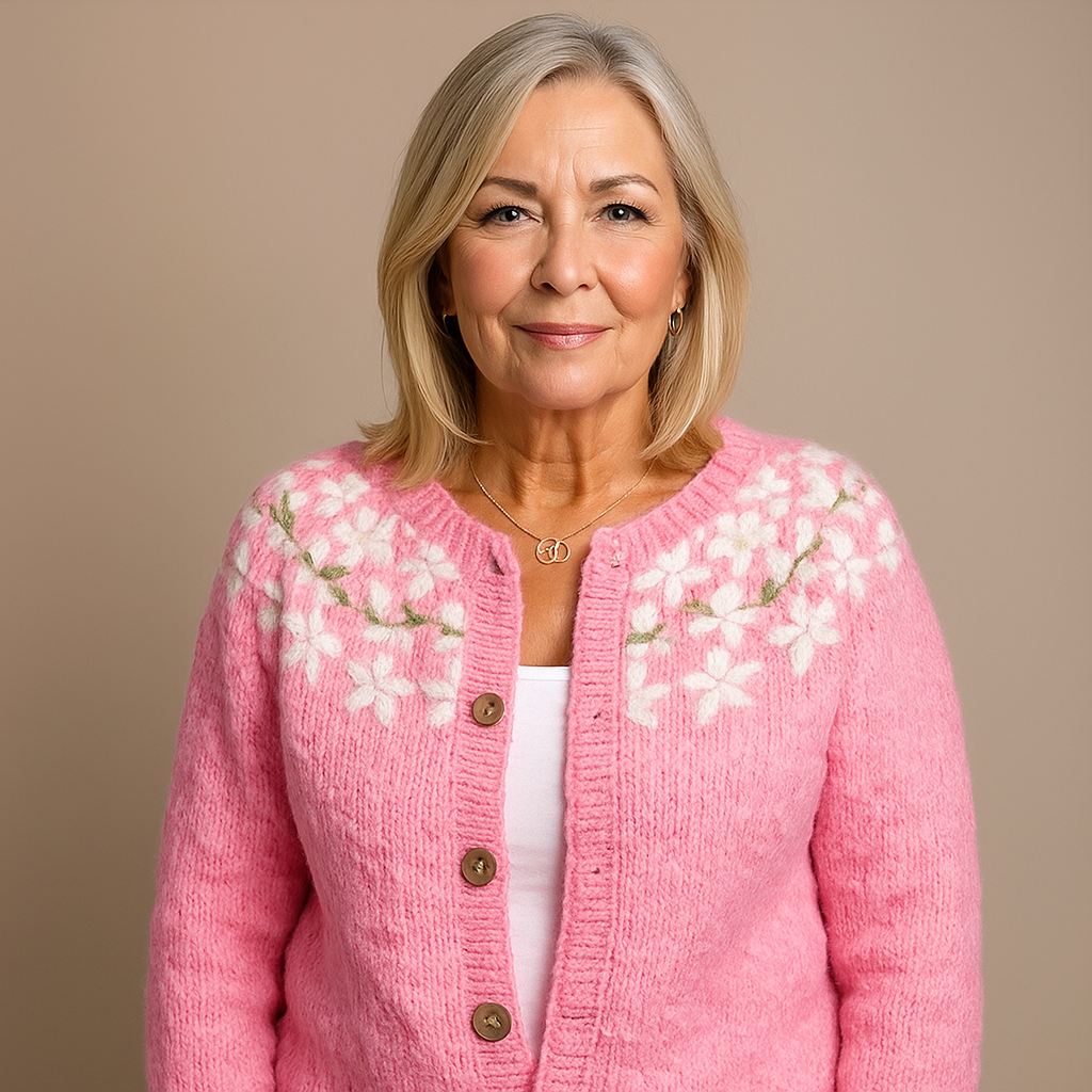 Ada™ - Klassisk islandsk fåreuld cardigan