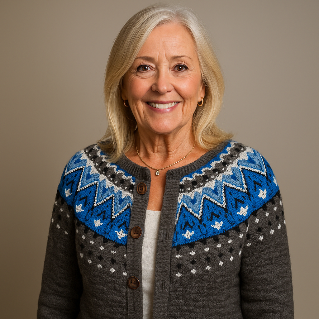 Krista™ - Retro Islandsk Uld Cardigan