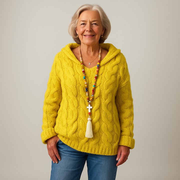 Kati™ – Komfortabel og stilfuld strik hoodie