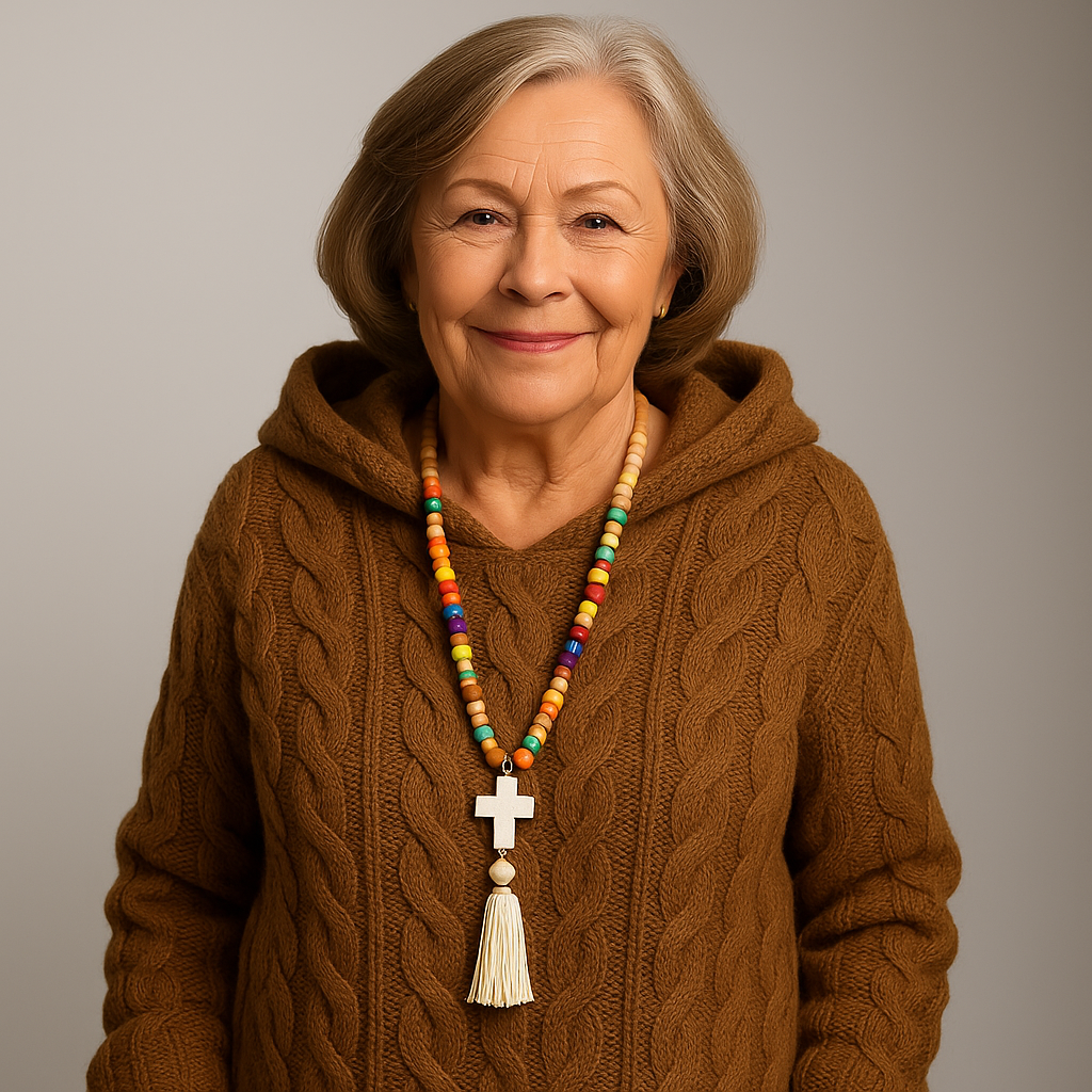 Riitta™ – Behagelig og stilfuld striktrøje med hætte