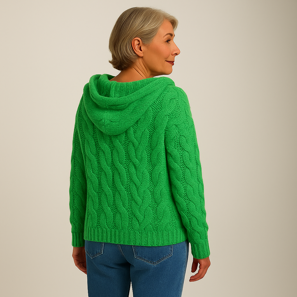 Kirsi™ – Komfortabel og stilfuld strik hoodie