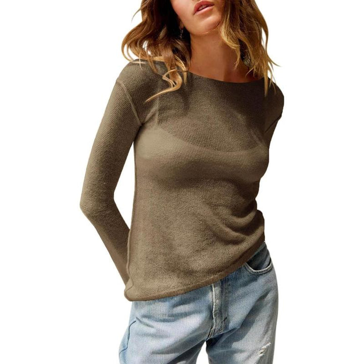 MHARLA™ - Letvægts Sommer Gennemsigtig Langærmet Top