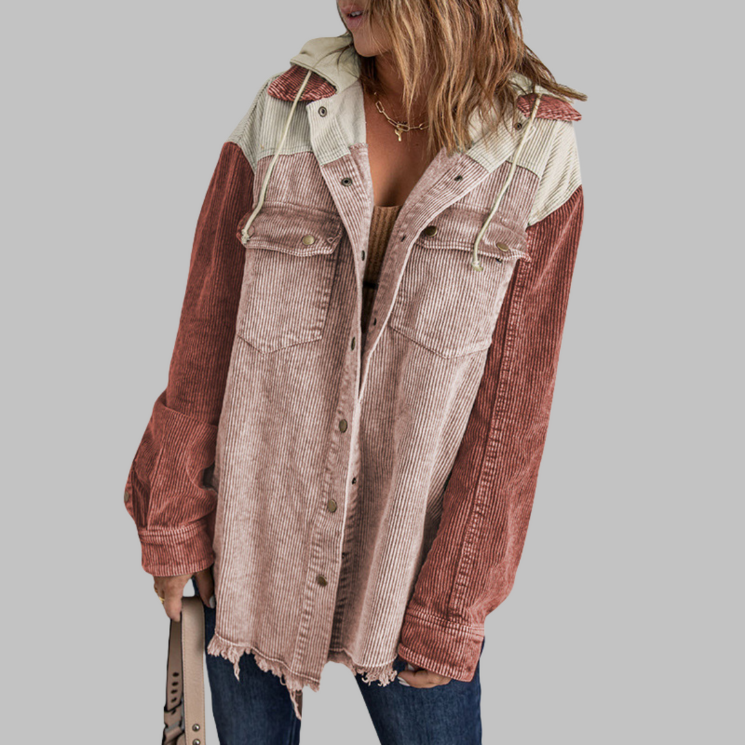 DABRINA™ - Klassisk Knap-ned Langærmet Hættetrøje