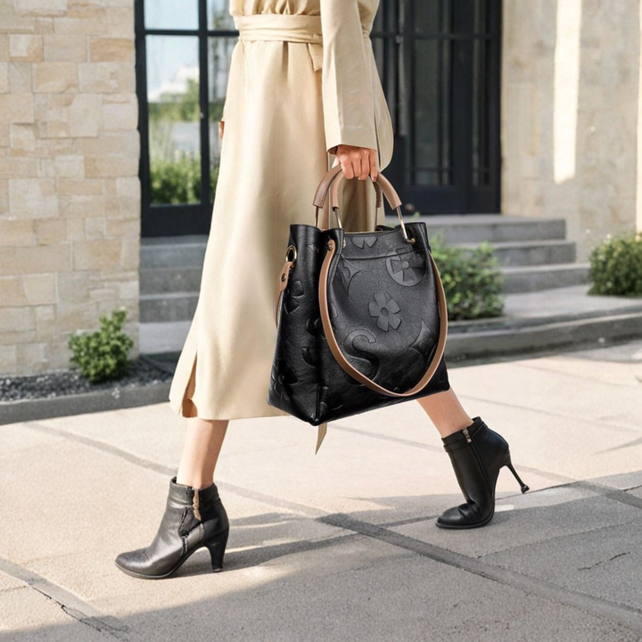 SAYALA™ - Elegant Mode Blomster Præget Håndtaske og Crossbody Taske