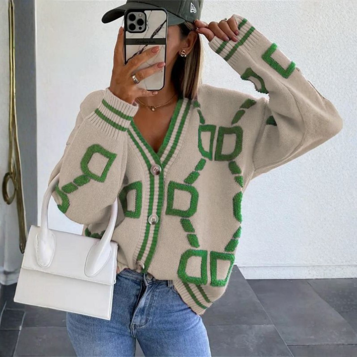 ELEA™ - Elegant Knap-Ned Langærmet Cardigan