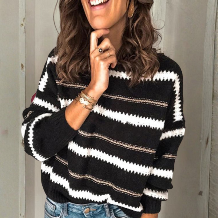 MALTI™ - Casual Langærmet Crewneck Sweater