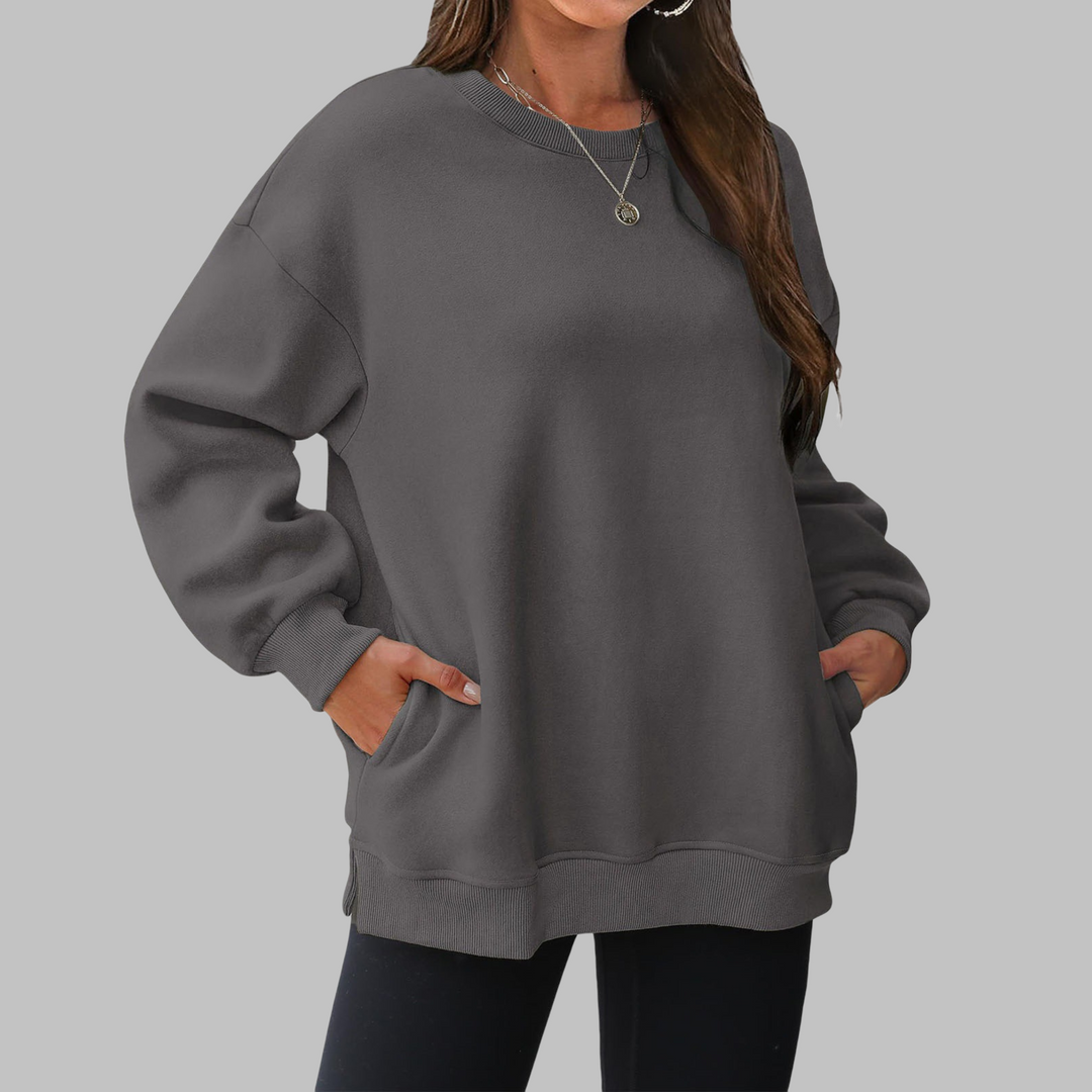 MEDGI™ - Casual Oversized Crewneck Langærmet Sweater