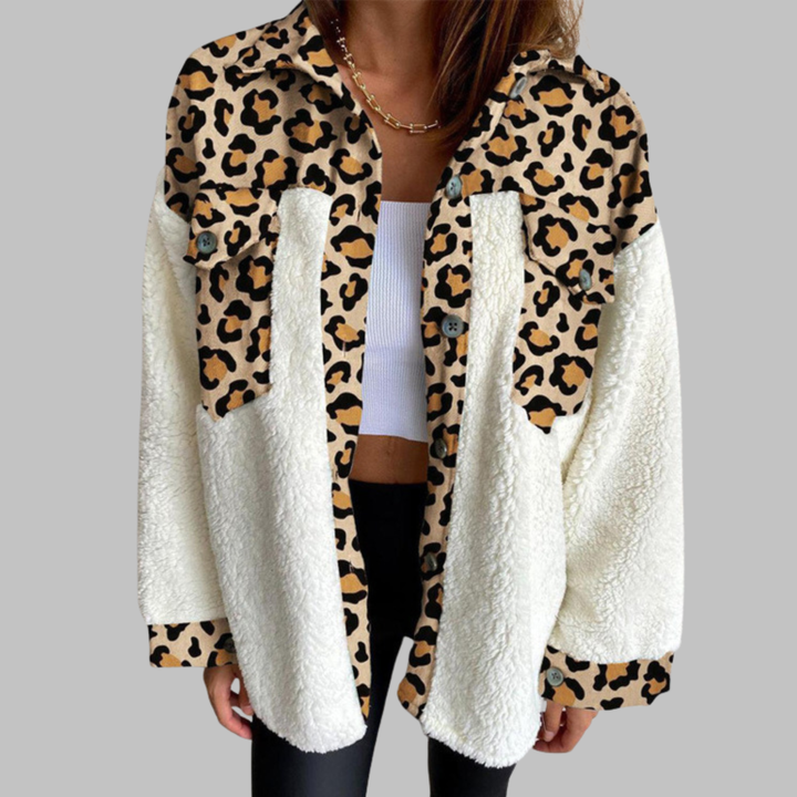 SUNNIE™ - Cozy Langærmet Knap-Ned Ternet Jakke