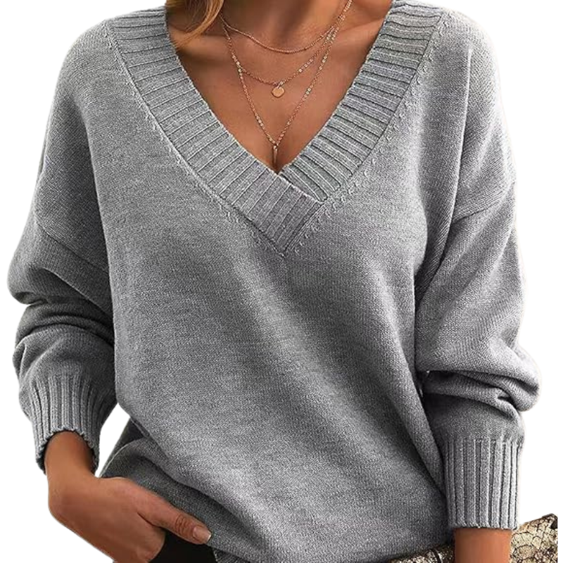 LILLIAN™ - Let V-Hals Sweater