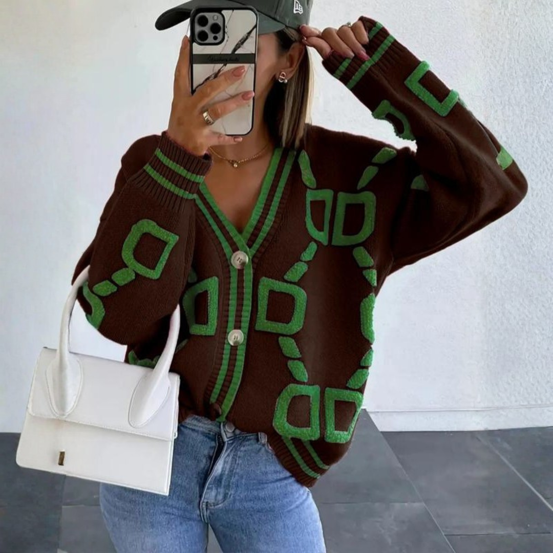 ELEA™ - Elegant Knap-Ned Langærmet Cardigan