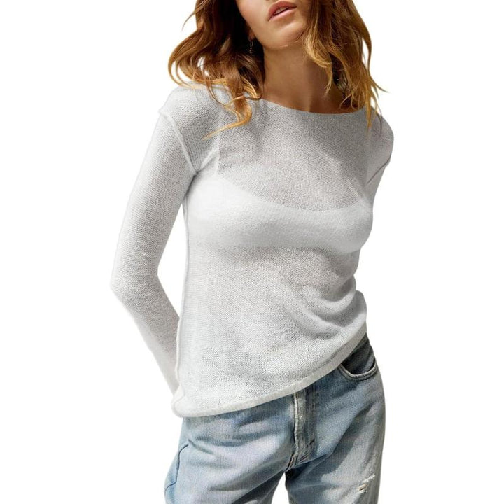 MHARLA™ - Letvægts Sommer Gennemsigtig Langærmet Top