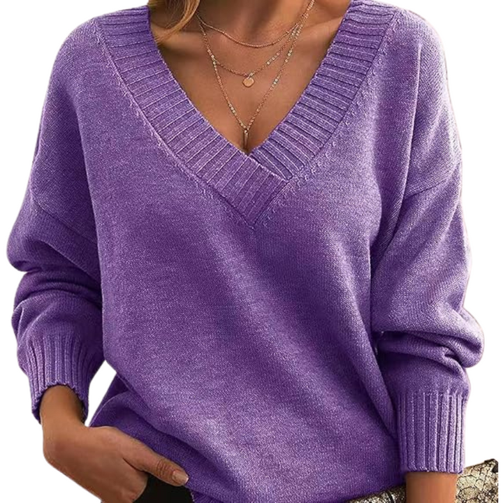 LILLIAN™ - Let V-Hals Sweater