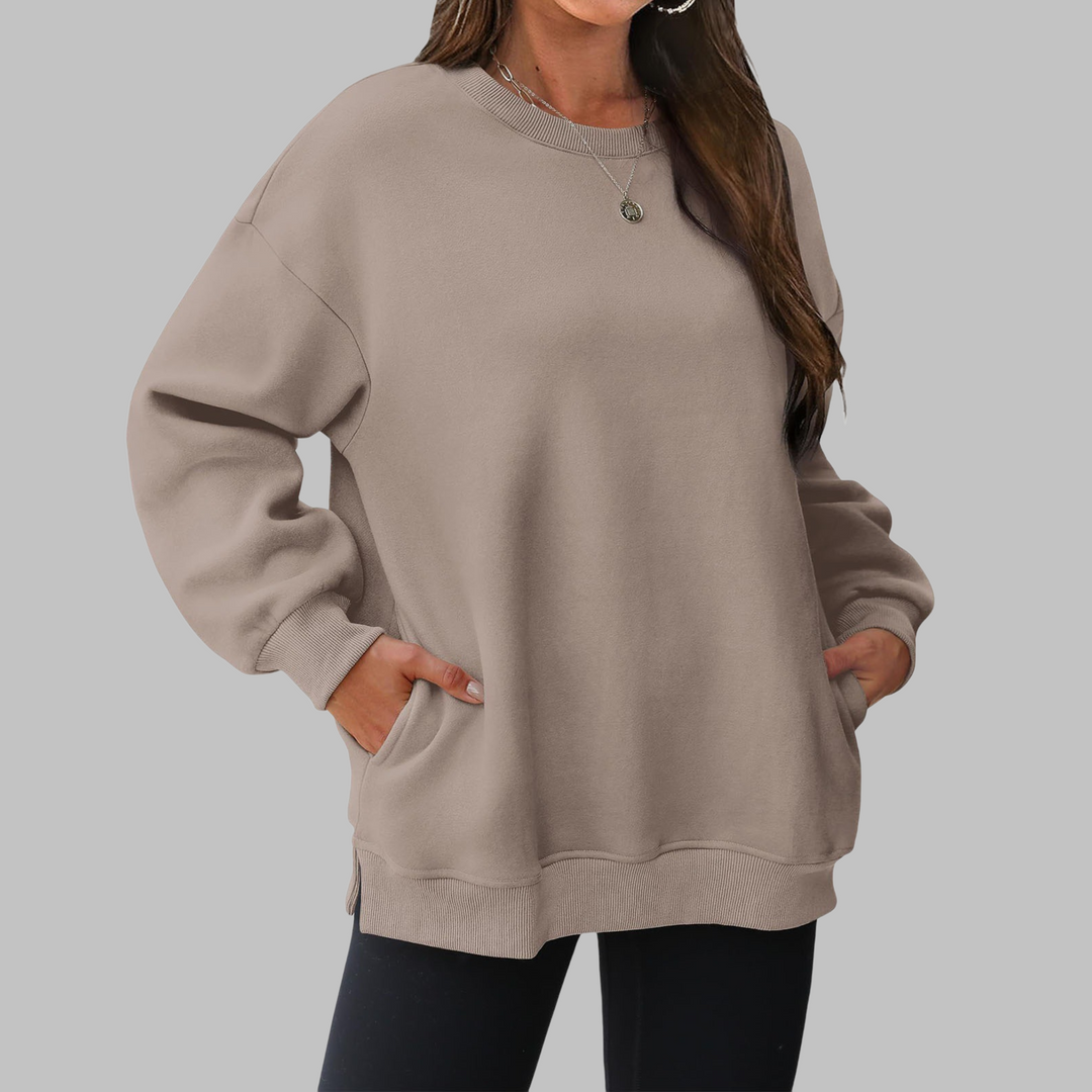 MEDGI™ - Casual Oversized Crewneck Langærmet Sweater