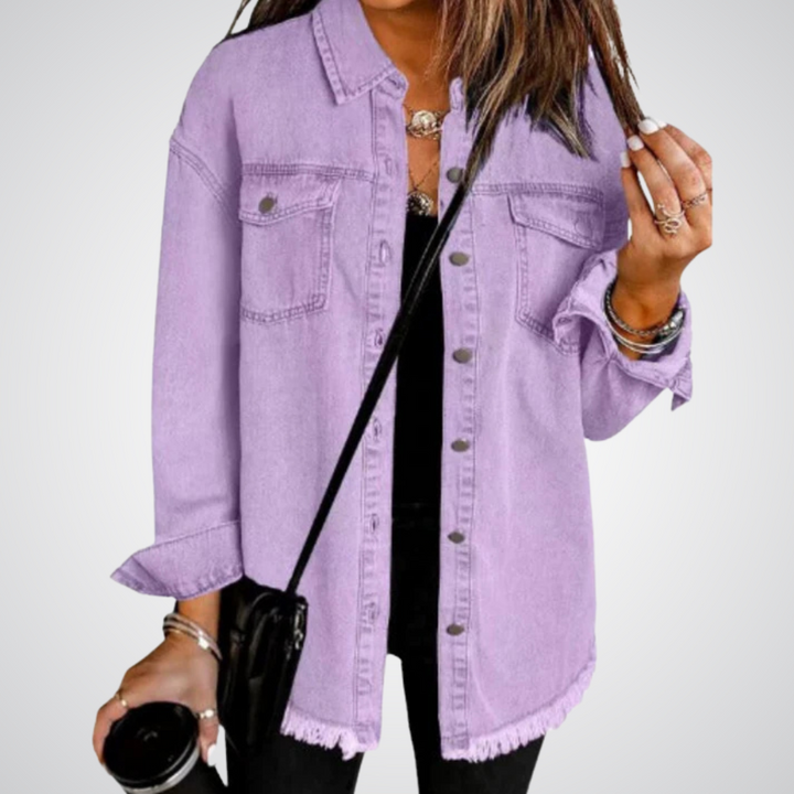 Mathilde™ - Klassisk Jeansjakke til Hverdagsbrug