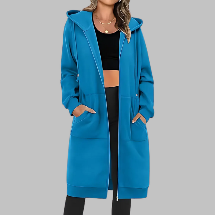 TIOMARA™ - Casual Zip Up Oversized Lang Jakke