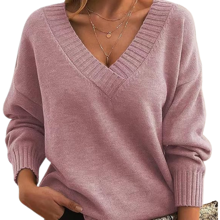 LILLIAN™ - Let V-Hals Sweater