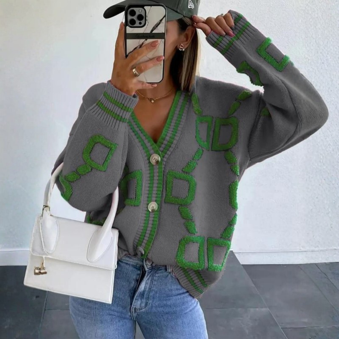 ELEA™ - Elegant Knap-Ned Langærmet Cardigan