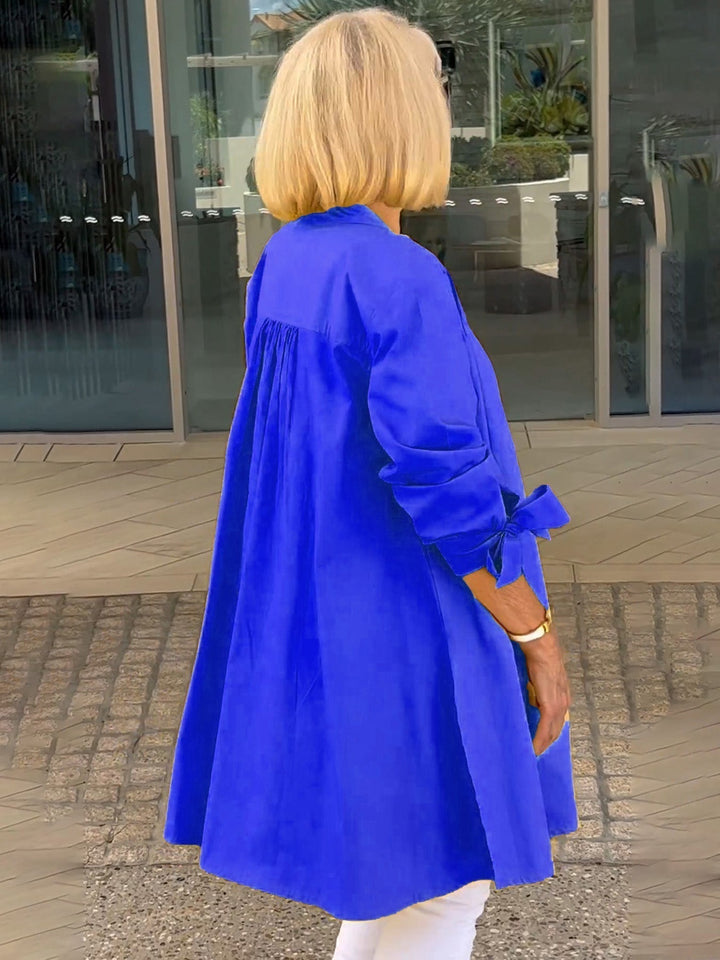 CÉLINA™ - Klassisk Lang Skjortejakke