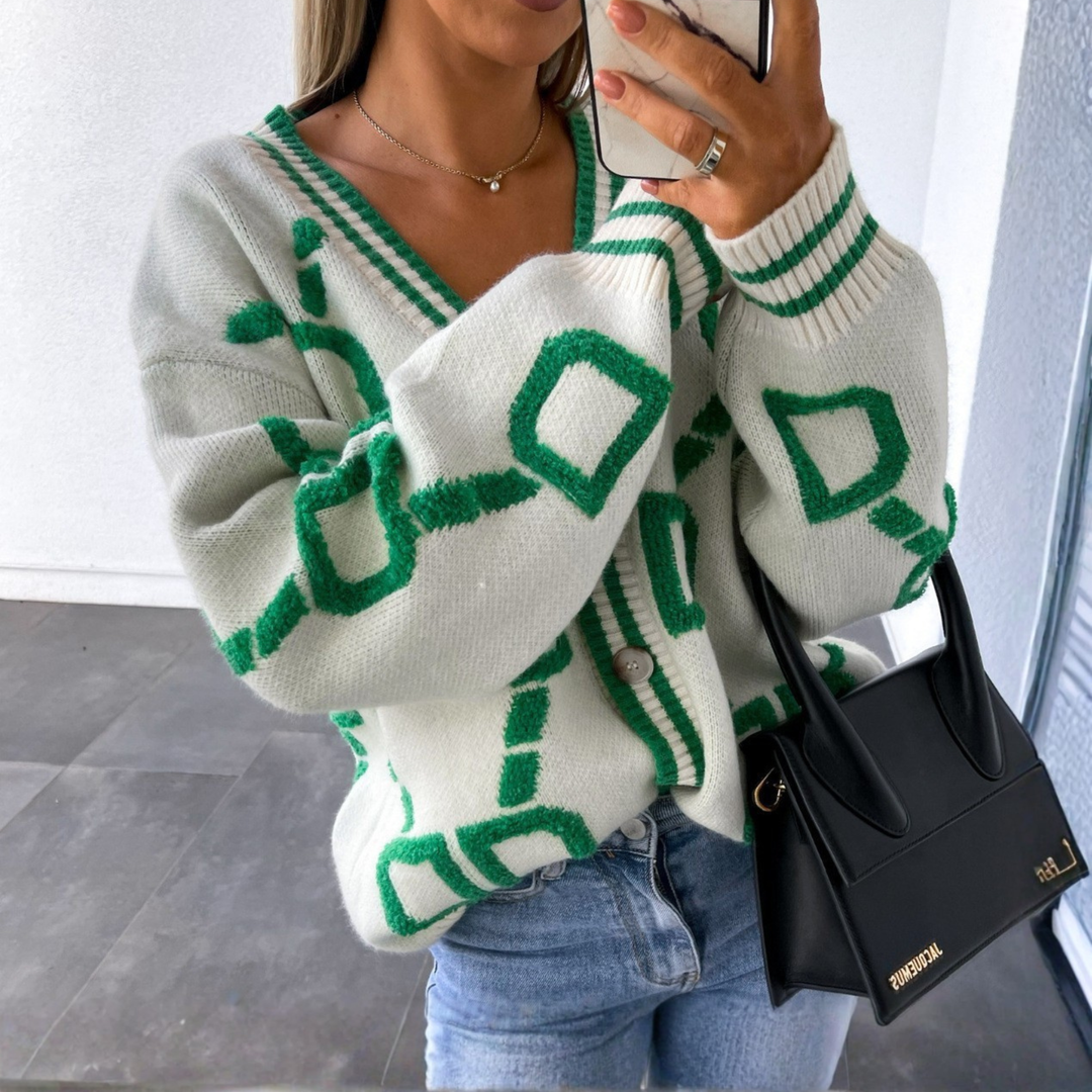 ELEA™ - Elegant Knap-Ned Langærmet Cardigan