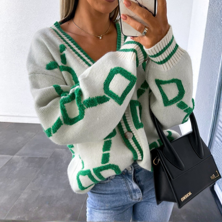 ELEA™ - Elegant Knap-Ned Langærmet Cardigan