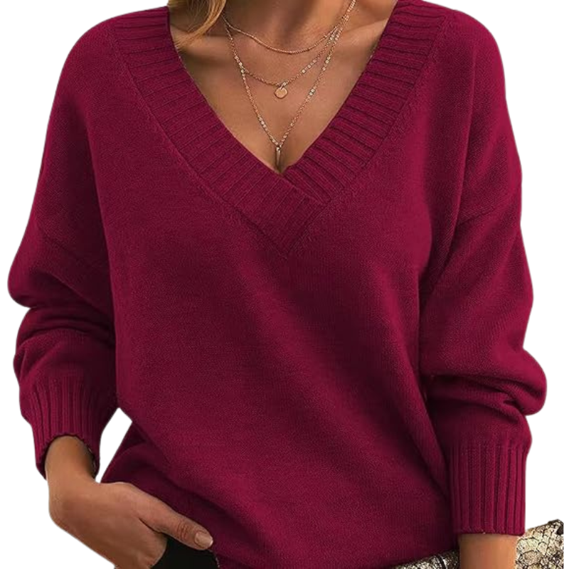 LILLIAN™ - Let V-Hals Sweater