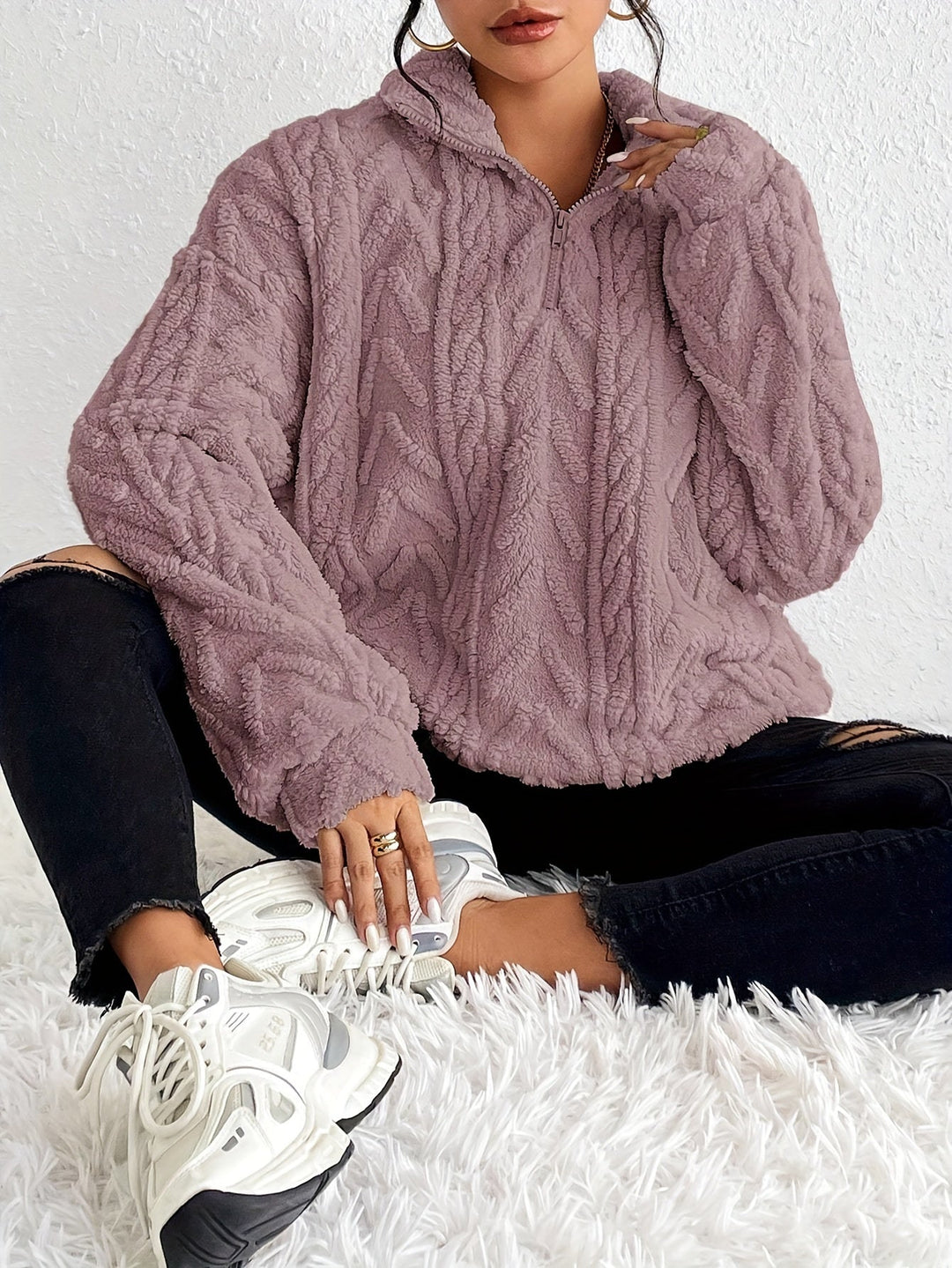 CLARE™ - Varm Strikket Sweater