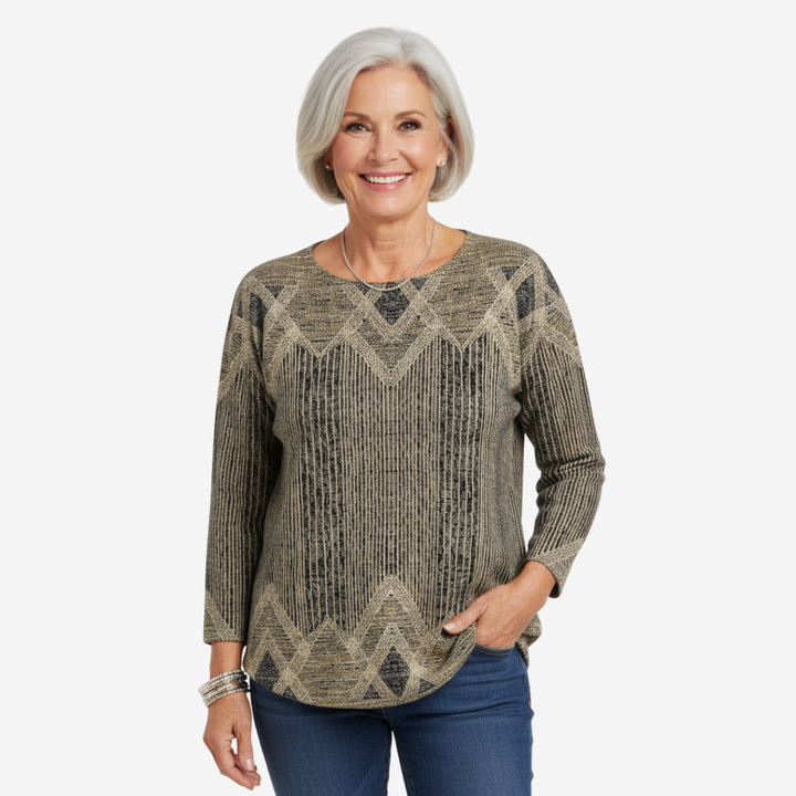 MARGARET™ - Vintage Stribet Sweater