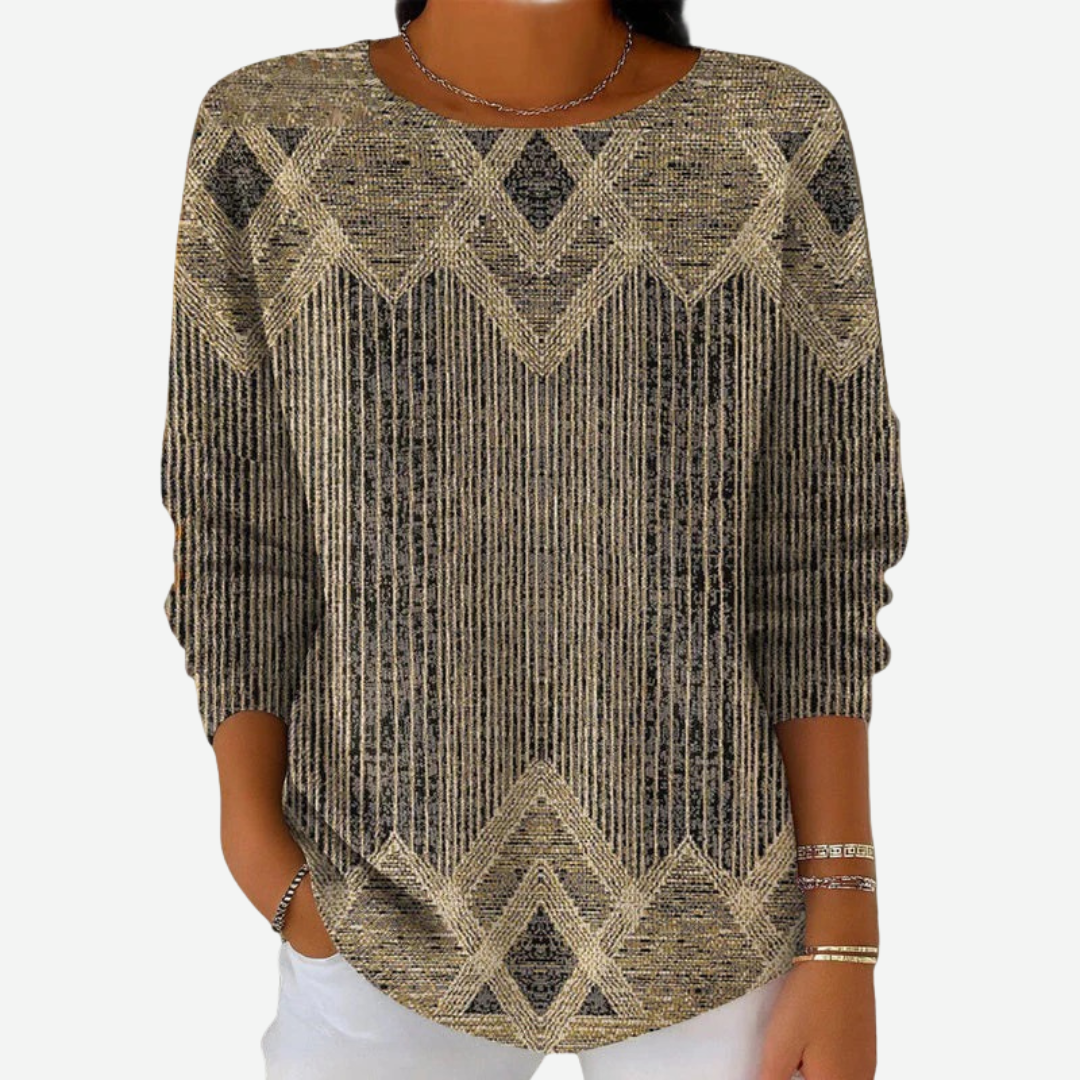 MARGARET™ - Vintage Stribet Sweater