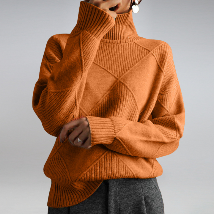 LINLEY™ | Luksus Ribbet Turtleneck Pullover