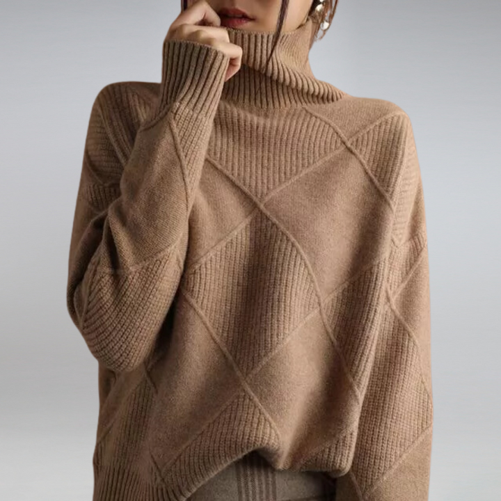 LINLEY™ | Luksus Ribbet Turtleneck Pullover