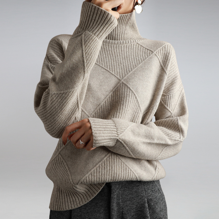 LINLEY™ | Luksus Ribbet Turtleneck Pullover