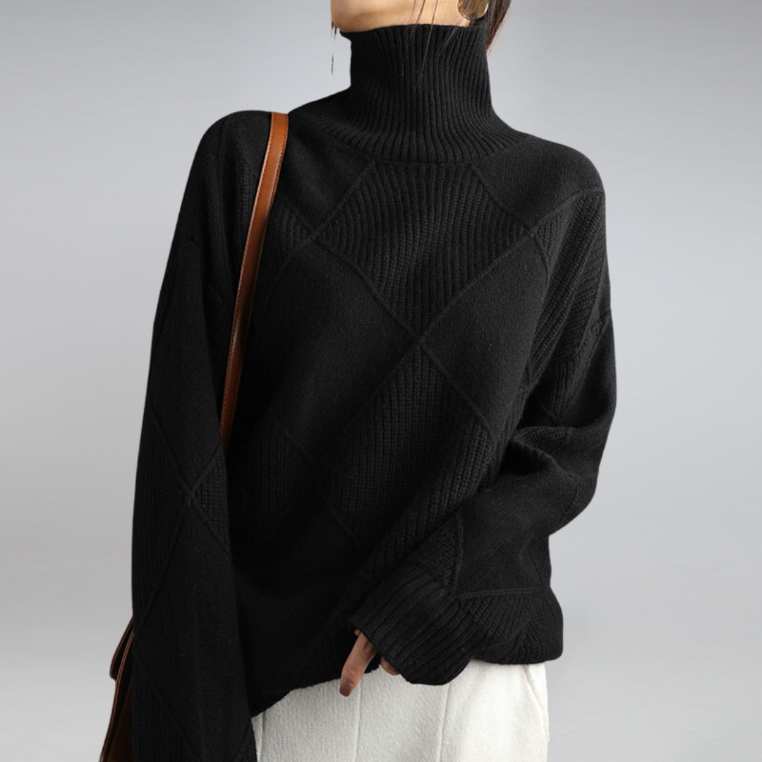 LINLEY™ | Luksus Ribbet Turtleneck Pullover