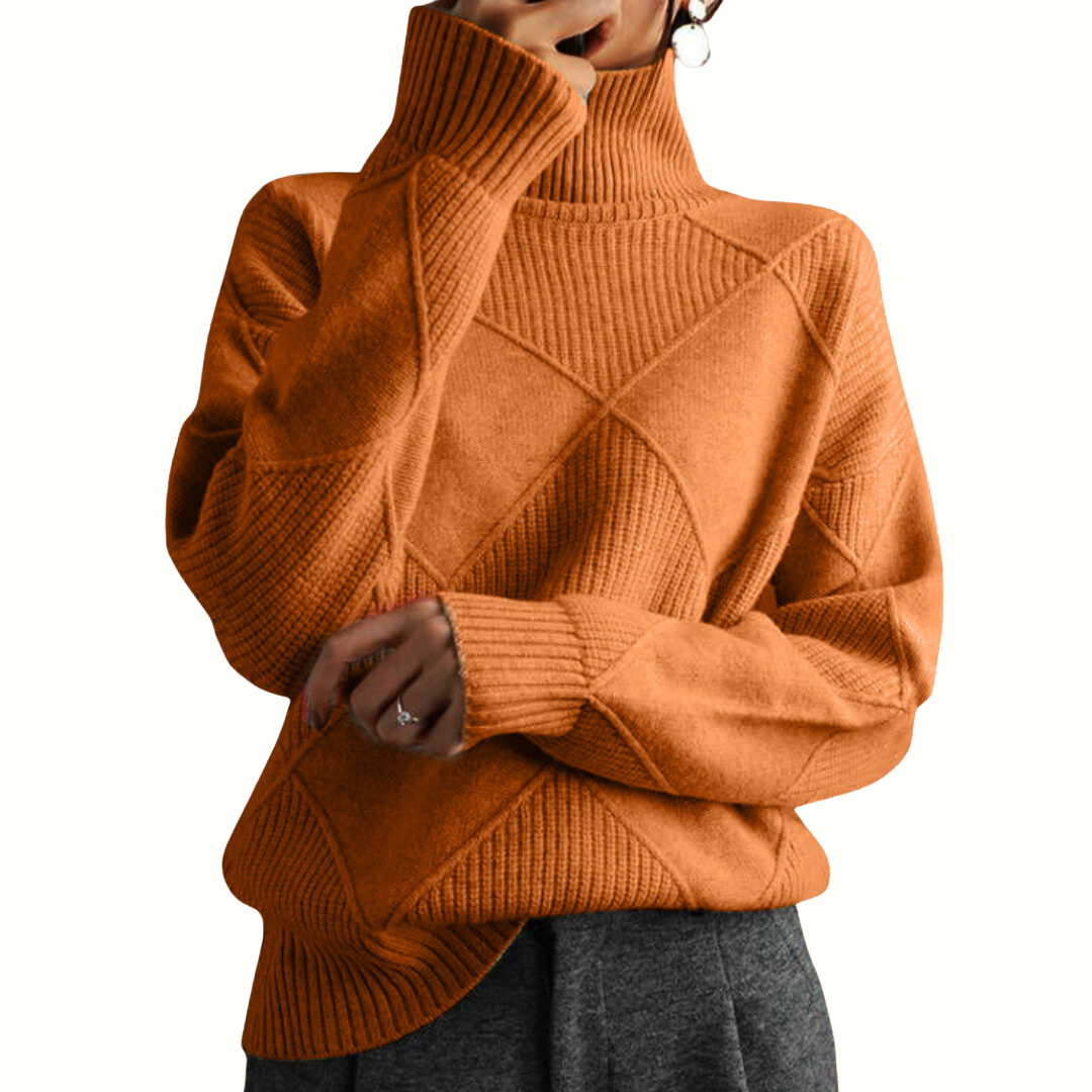 LINLEY™ | Luksus Ribbet Turtleneck Pullover