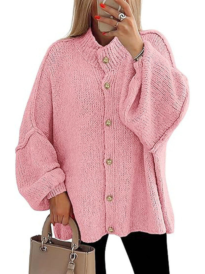NOFIA™ - Cozy Button Down Langærmet Chunky Jakke