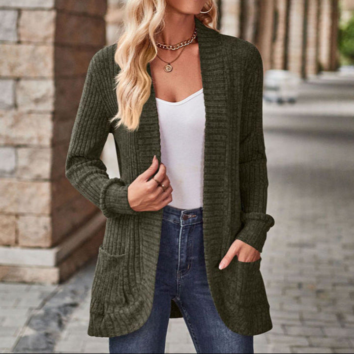 LUCILLE™ - Komfortabel Letvægts Langærmet Åben Front Cardigan