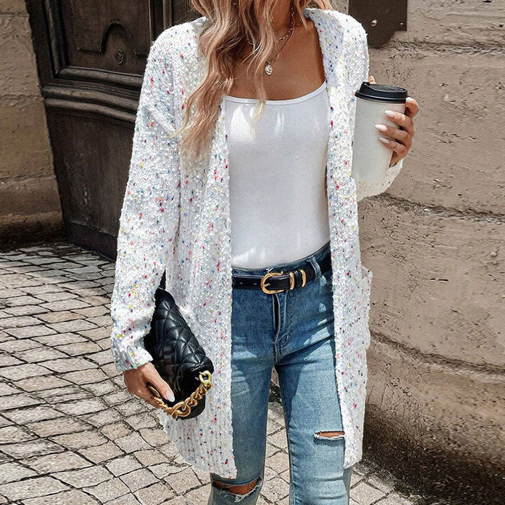 MAYVEN™ - Casual Langærmet Åben Front Cardigan