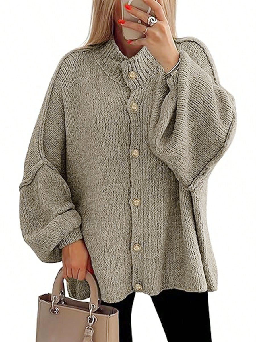 NOFIA™ - Cozy Button Down Langærmet Chunky Jakke