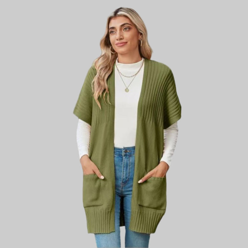 BREE™ - Letvægts Åben-Front Strik Cardigan